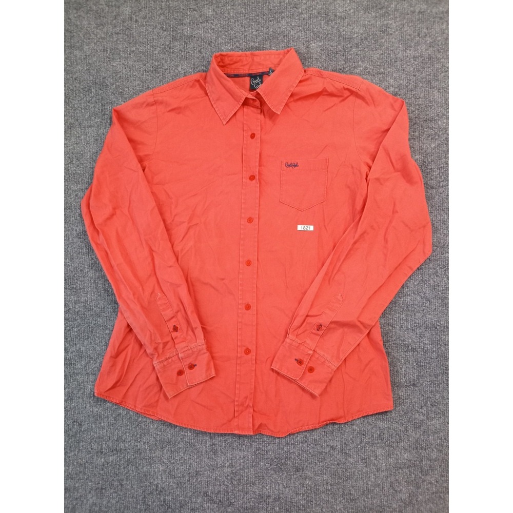 Cruel Girl Women's Coral Button Up Western Shirt Size Large Long Sleeve Rodeo Co